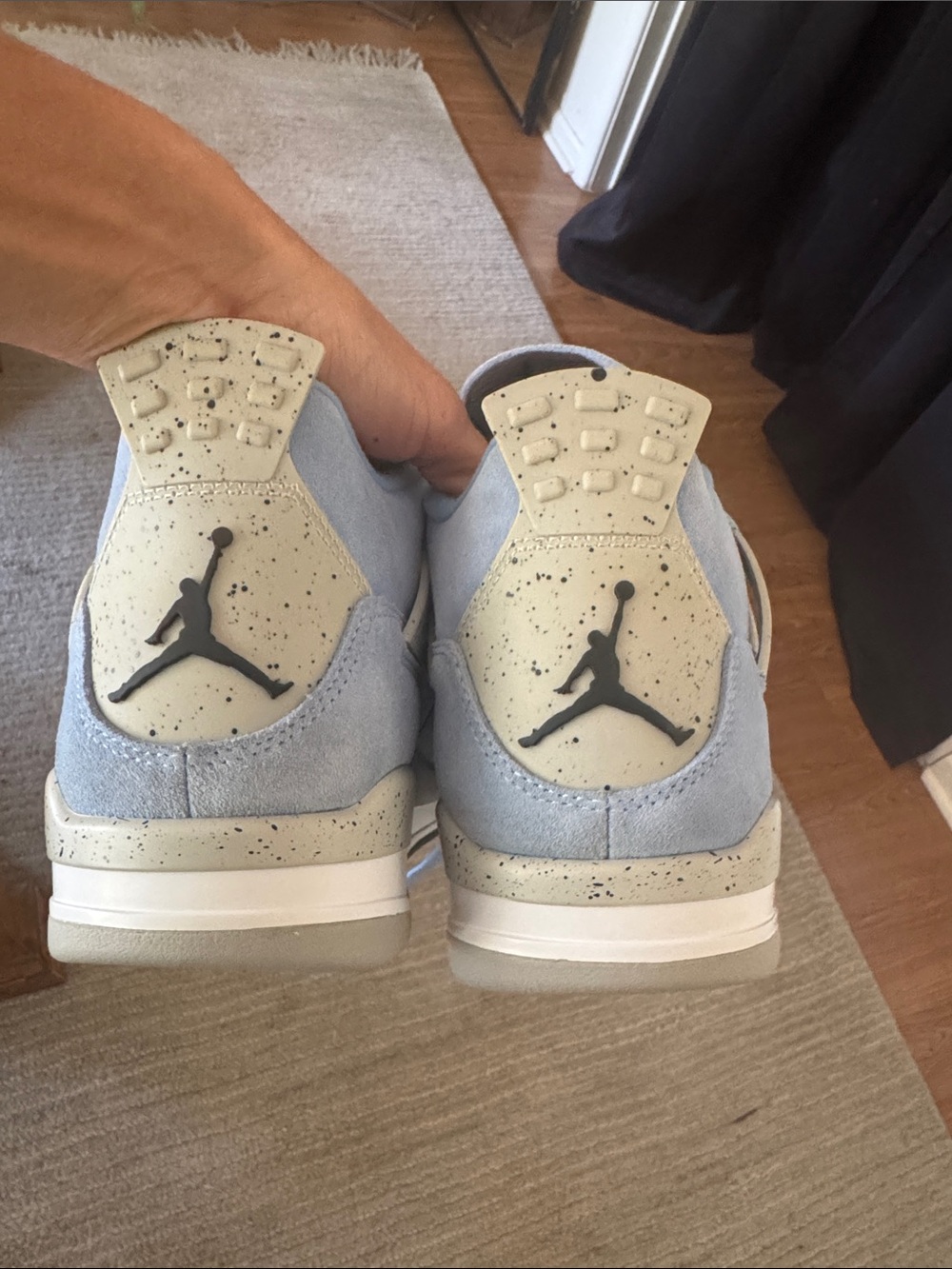 blue suede sneakers - Picture 5 of 10